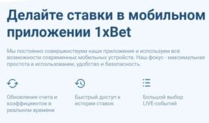 Как делать ставки в мобильном приложении 1xBet